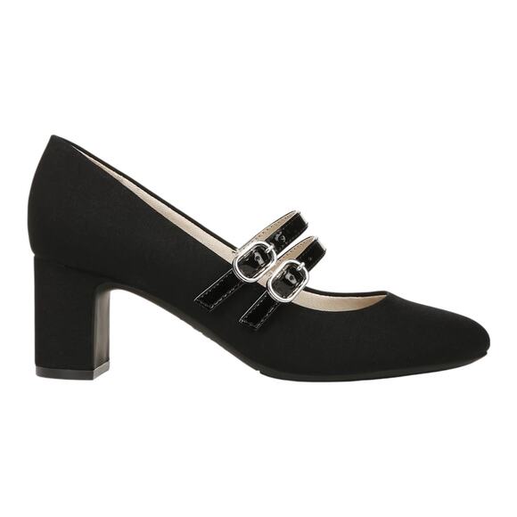 LifeStride Women's True Mary Jane Double Strap Pumps Black Size 9 1/2 - Picture 2 of 5
